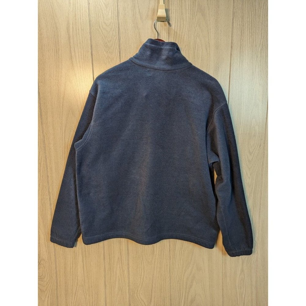 Columbia Fleece Jacket Mens Full Zip Size Large Blue Mock Neck Long Sleeve - Picture 2 of 6